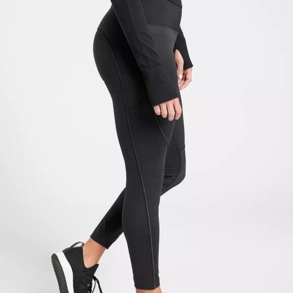 Athleta Cold Front Hybrid Run Tight size XXS Black - Picture 2 of 5
